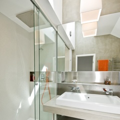 built-in stainless steel niche